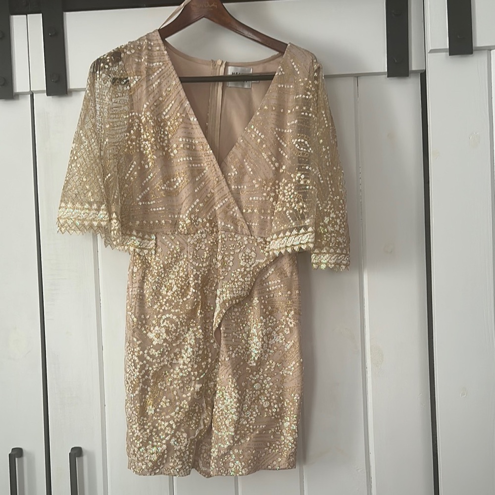 Hello Molly EVENING SUN DRESS CHAMPAGNE Dress size XS